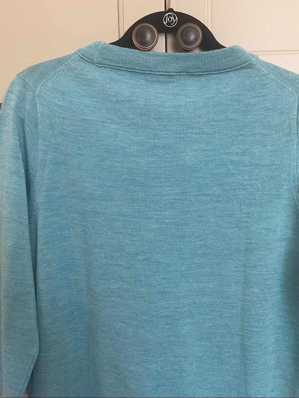 J. Crew Teal Crewneck Merino Wool Sweater - Picture 9 of 10